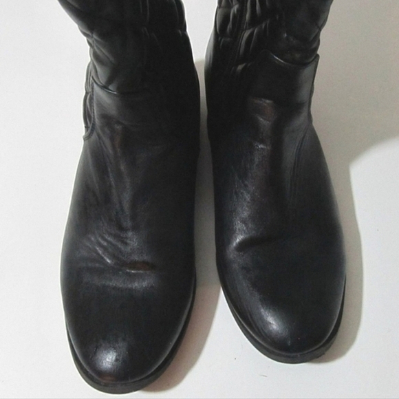 Bass Black Quilted Knee High Boots Size 6.5M - Picture 3 of 6
